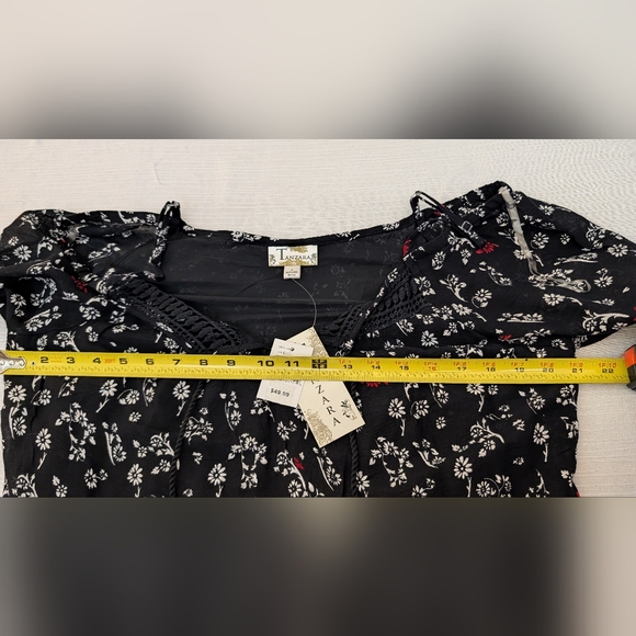 NWT Tanzara Floral Off-Shoulder Mini Dress -Womans Size L. - Picture 8 of 9